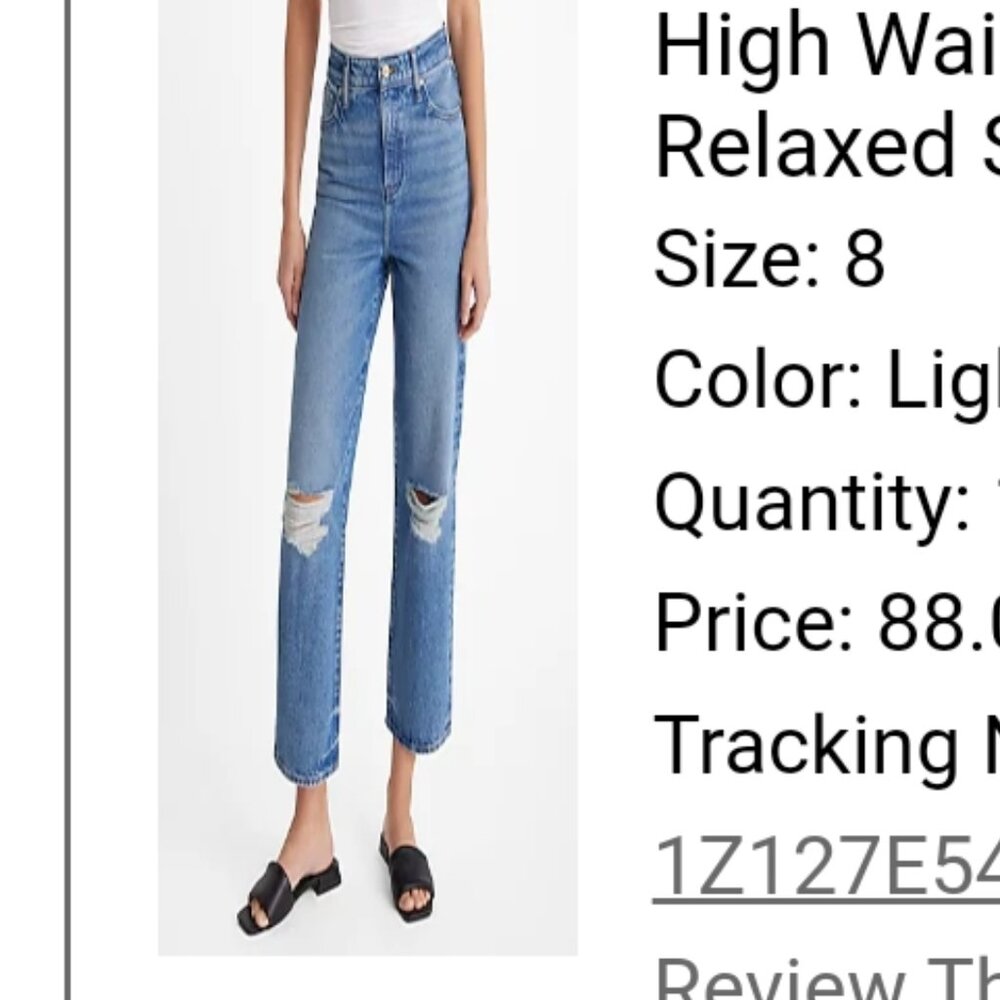 NWT Express (8R) high waisted Straight leg jeans